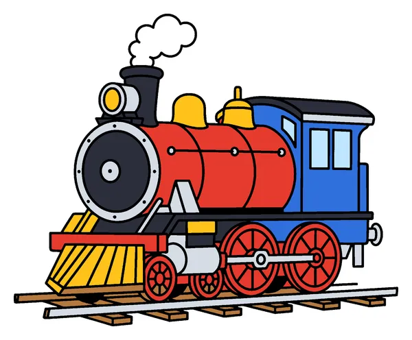 Modèle colorié de la page 1, train à vapeur.