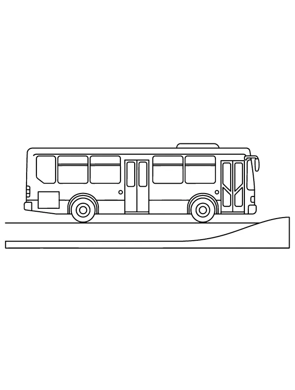 Page 11 du cahier, autobus au trait.